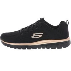 SKECHERS 12615/BKRG Graceful-Get Connected Damen Sneaker Schwarz/gold Sneakers Low - Schwarz -Skechers shop 12669242 05