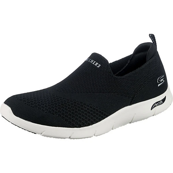 Skechers Arch Fit Refine Don't Go Sportliche Slipper - Schwarz 3 Skechers Arch Fit Refine Don't Go Sportliche Slipper - Schwarz