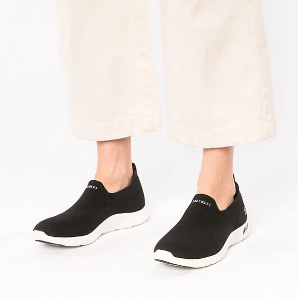 Skechers Arch Fit Refine Don't Go Sportliche Slipper - Schwarz 4 Skechers Arch Fit Refine Don't Go Sportliche Slipper - Schwarz – Bild 2