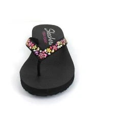 Skechers Meditation Daisy Garden Zehentrenner - Schwarz -Skechers shop 18208657 03