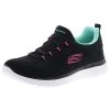 Skechers 149036/BKLB Summits-Fast Attraction Damen Sneaker Turnschuhe Slipper Schwarz/pink/mintgrün - Schwarz -Skechers shop 20369799 01
