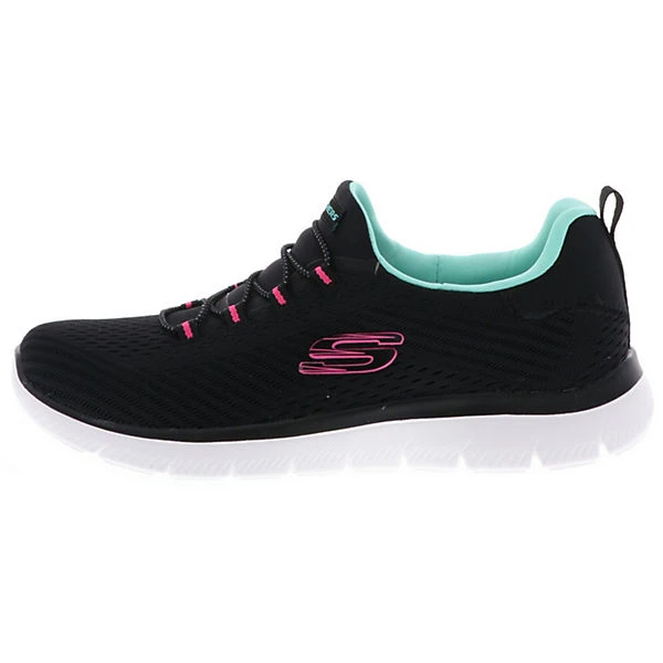 Skechers 149036/BKLB Summits-Fast Attraction Damen Sneaker Turnschuhe Slipper Schwarz/pink/mintgrün - Schwarz 7 Skechers 149036/BKLB Summits-Fast Attraction Damen Sneaker Turnschuhe Slipper Schwarz/pink/mintgrün - Schwarz – Bild 5