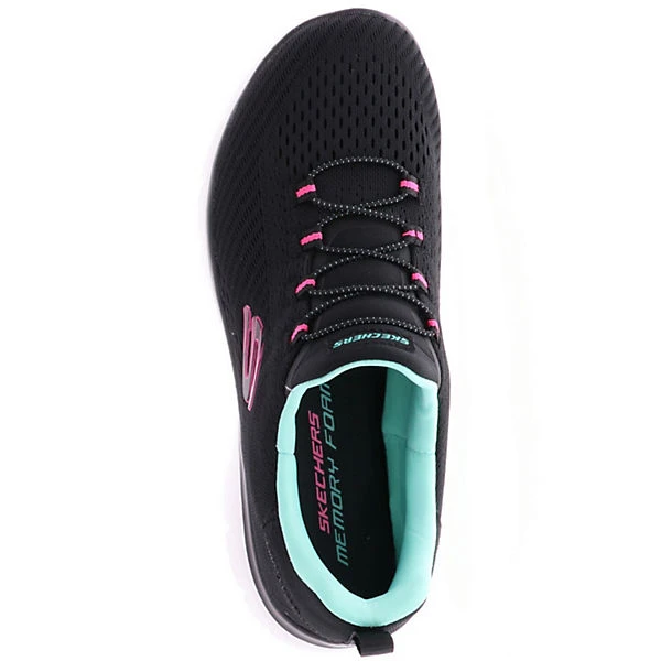Skechers 149036/BKLB Summits-Fast Attraction Damen Sneaker Turnschuhe Slipper Schwarz/pink/mintgrün - Schwarz 9 Skechers 149036/BKLB Summits-Fast Attraction Damen Sneaker Turnschuhe Slipper Schwarz/pink/mintgrün - Schwarz – Bild 7
