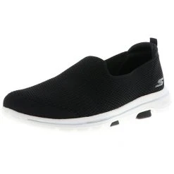 Skechers 124147/BKW Go Walk 5-Spontaneous Damen Sneaker Slipper Turnschuhe Low-Cut Schwarz/weiß - Schwarz
