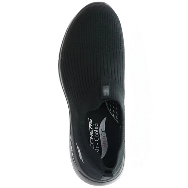 Skechers 124409/BBK Go Walk Arch Fit-Iconic Damen Sneaker Turnschuhe Sportschuhe Slipper Schwarz - Schwarz 9 Skechers 124409/BBK Go Walk Arch Fit-Iconic Damen Sneaker Turnschuhe Sportschuhe Slipper Schwarz - Schwarz – Bild 7