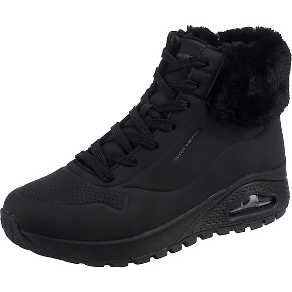 Skechers Uno Rugged Winterstiefeletten - Schwarz 3 Skechers Uno Rugged Winterstiefeletten - Schwarz