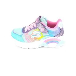 Skechers Sneakers Low Blinkies RAINBOW RACER Für Mädchen - Hellblau/rosa -Skechers shop 23200262 04