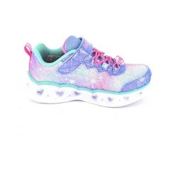 Skechers Sneakers Low Blinkies HEART LIGHTS Für Mädchen - Hellblau/rosa -Skechers shop 23200290 03