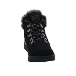 Skechers Damen Schuhe Outdoor Mountain Kiss Schnürboots Wandern Trekking Bergsteigerösen Veloursleder Uni Outdoorschuhe - Schwarz -Skechers shop 23448567 04