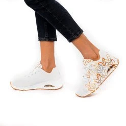 Skechers Uno James Goldcrown Metallic Love Sneakers Low -Skechers shop 25766843 02