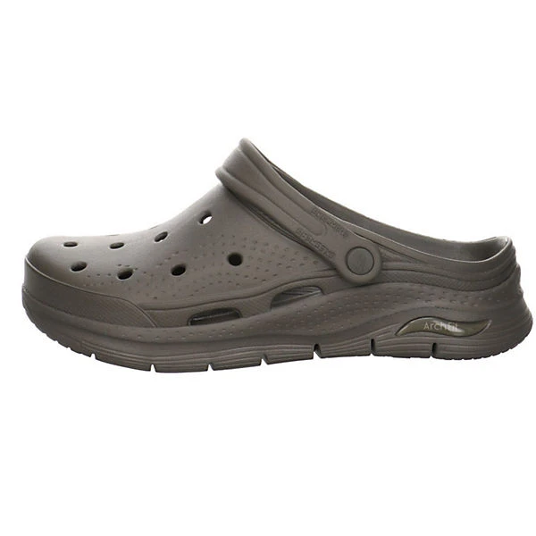 Skechers Herren Badelatschen Sandalen Arch Fit Pantolette FlipFlops Strand Synthetik Uni Badelatschen - Grün 4 Skechers Herren Badelatschen Sandalen Arch Fit Pantolette FlipFlops Strand Synthetik Uni Badelatschen - Grün – Bild 2