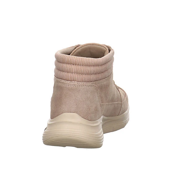 Skechers Damen Stiefeletten Schuhe Arch Fit Boots Elegant Freizeit Leder-/Textilkombination Uni Schnürstiefeletten - Taupe 6 Skechers Damen Stiefeletten Schuhe Arch Fit Boots Elegant Freizeit Leder-/Textilkombination Uni Schnürstiefeletten - Taupe – Bild 4