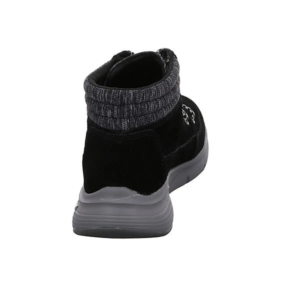 Skechers Damen Stiefeletten Schuhe Arch Fit Boots Elegant Freizeit Leder-/Textilkombination Uni Schnürstiefeletten - Schwarz 6 Skechers Damen Stiefeletten Schuhe Arch Fit Boots Elegant Freizeit Leder-/Textilkombination Uni Schnürstiefeletten - Schwarz – Bild 4