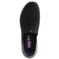 Skechers 149709/BLK Ultra Flex 3.0-Smooth Step Damen Sneaker Slipper VEGAN Schwarz/grau - Schwarz -Skechers shop 27483069 07
