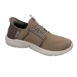 Skechers Herren Slipper Schuhe Ingram-Brackett Sneaker Slip-Ons Freizeit Synthetik Uni Slip-On-Sneaker - Beige -Skechers shop 29704316 06