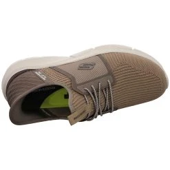 Skechers Herren Slipper Schuhe Ingram-Brackett Sneaker Slip-Ons Freizeit Synthetik Uni Slip-On-Sneaker - Beige -Skechers shop 29704316 08
